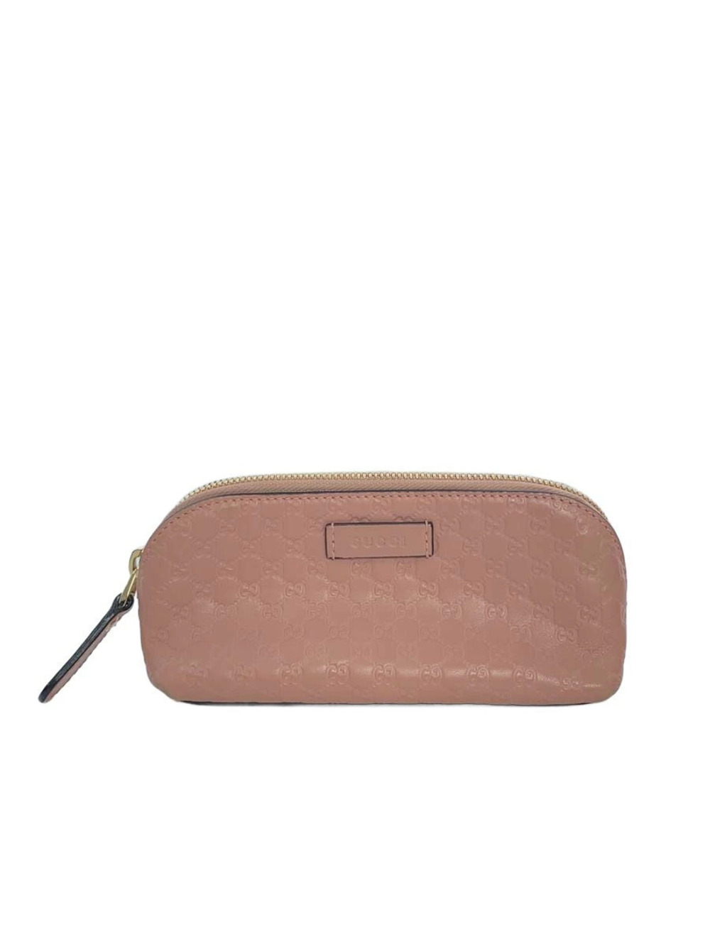 Gucci Pouch Clutch Leather Pink All over